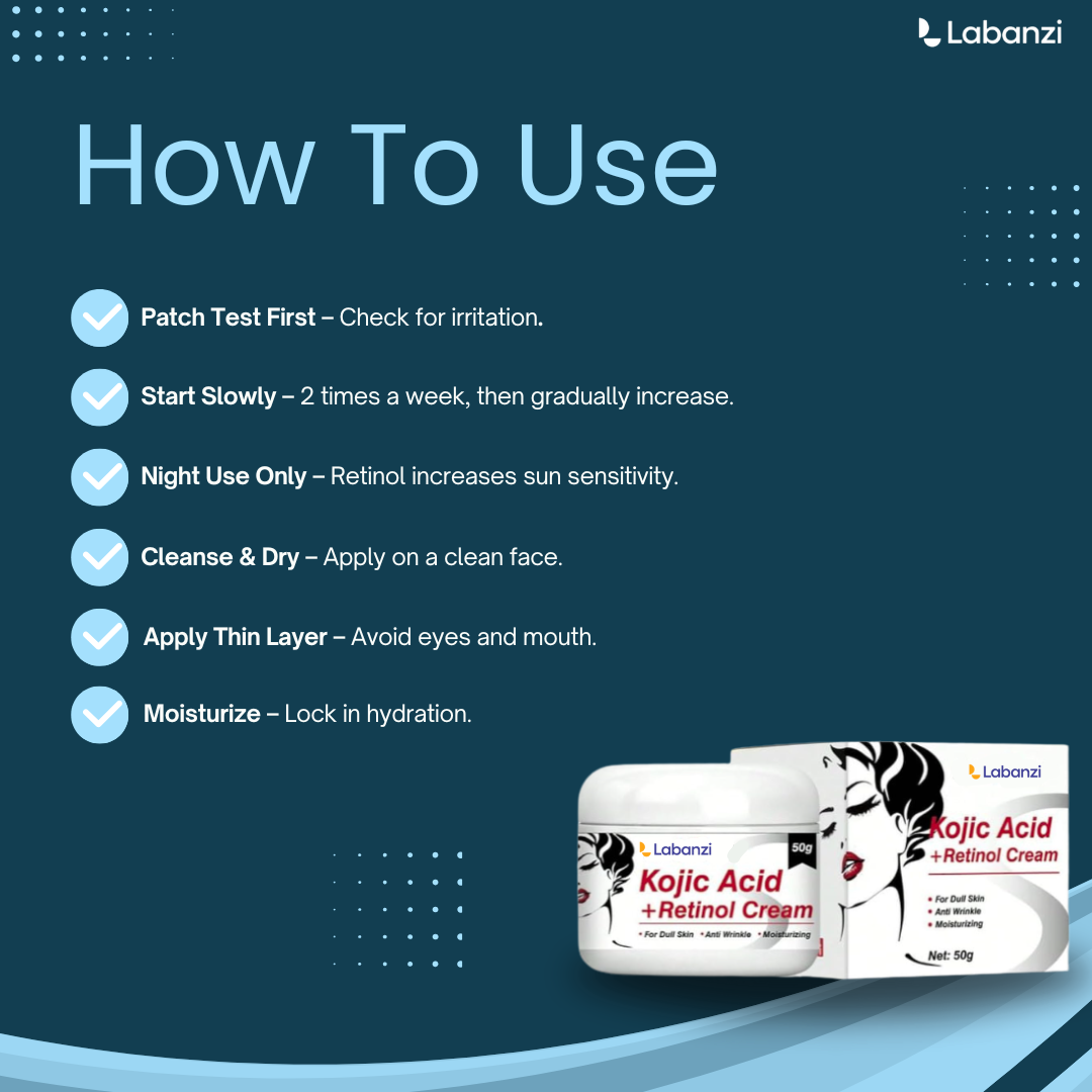 Face Brightening Kojic Acid Retinol Cream