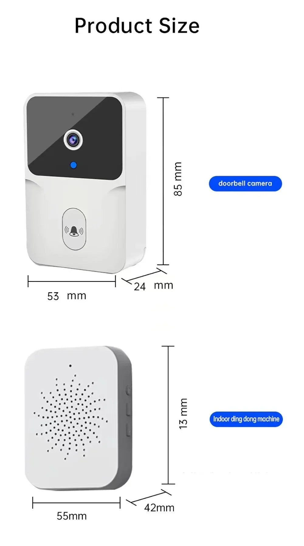 Wireless WIFI Doorbell Camera Security