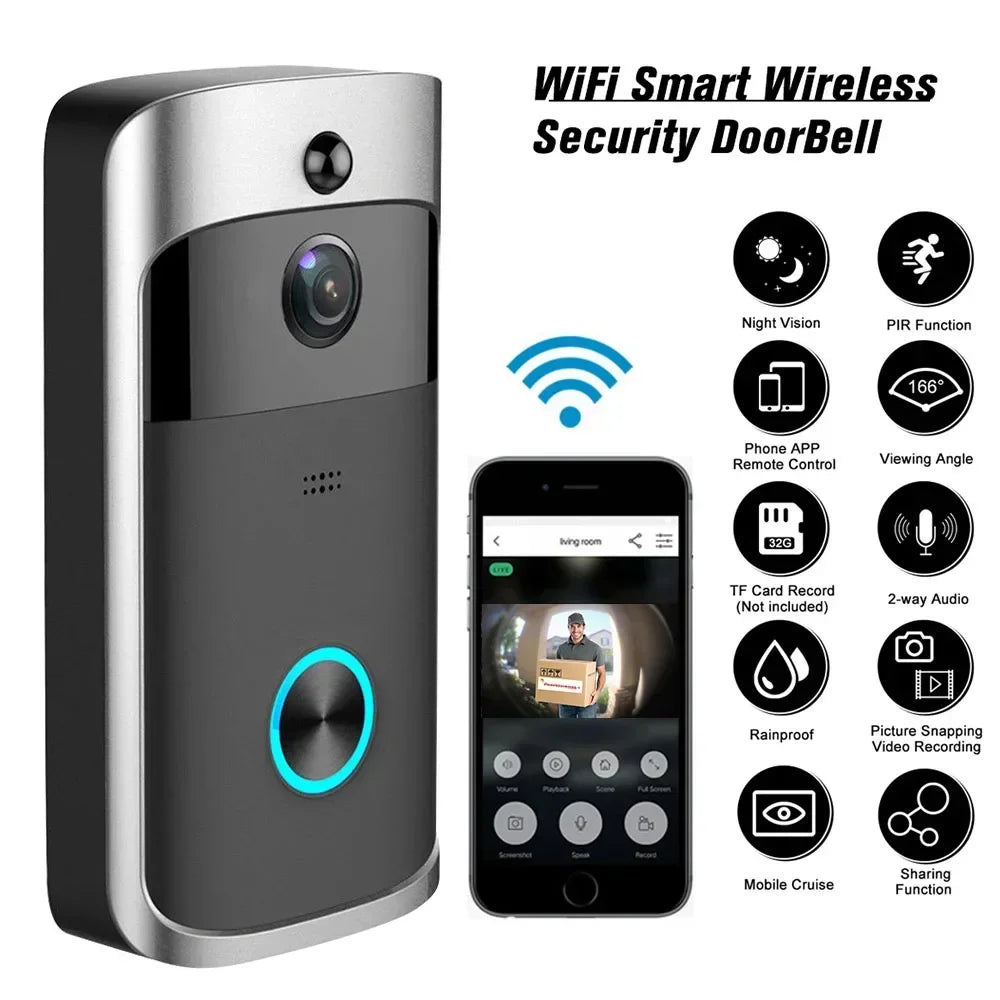 Wireless WIFI Doorbell Camera Security