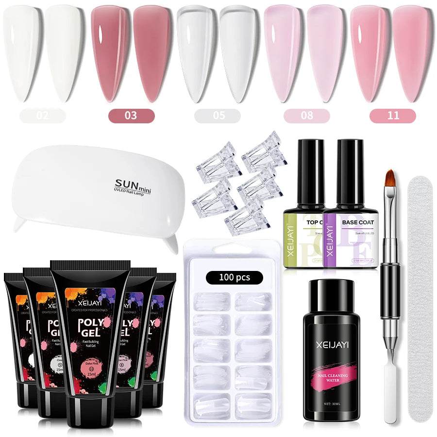 17-Piece Nail Gel Kit