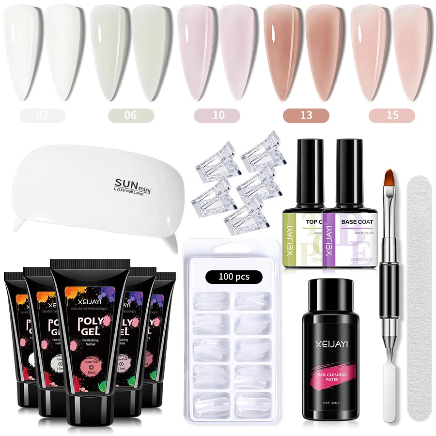 17-Piece Nail Gel Kit