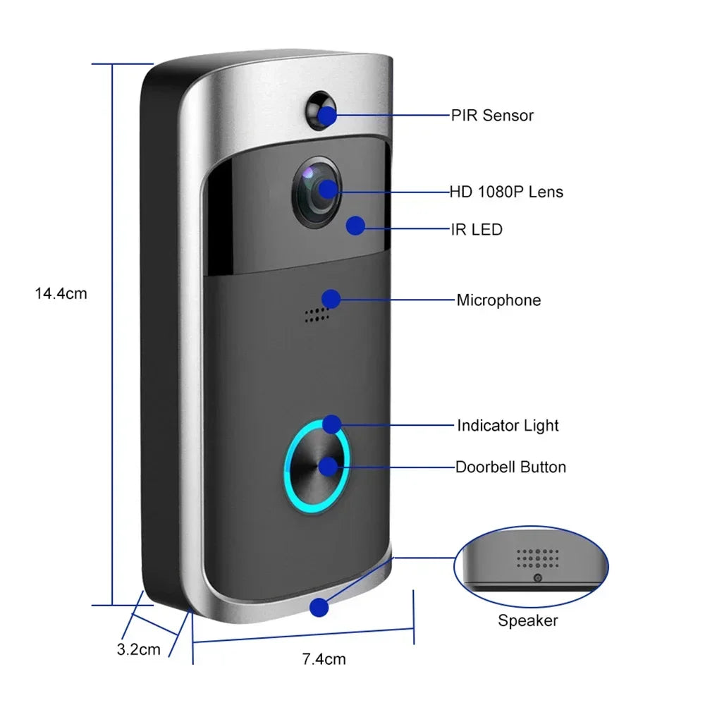 Wireless WIFI Doorbell Camera Security