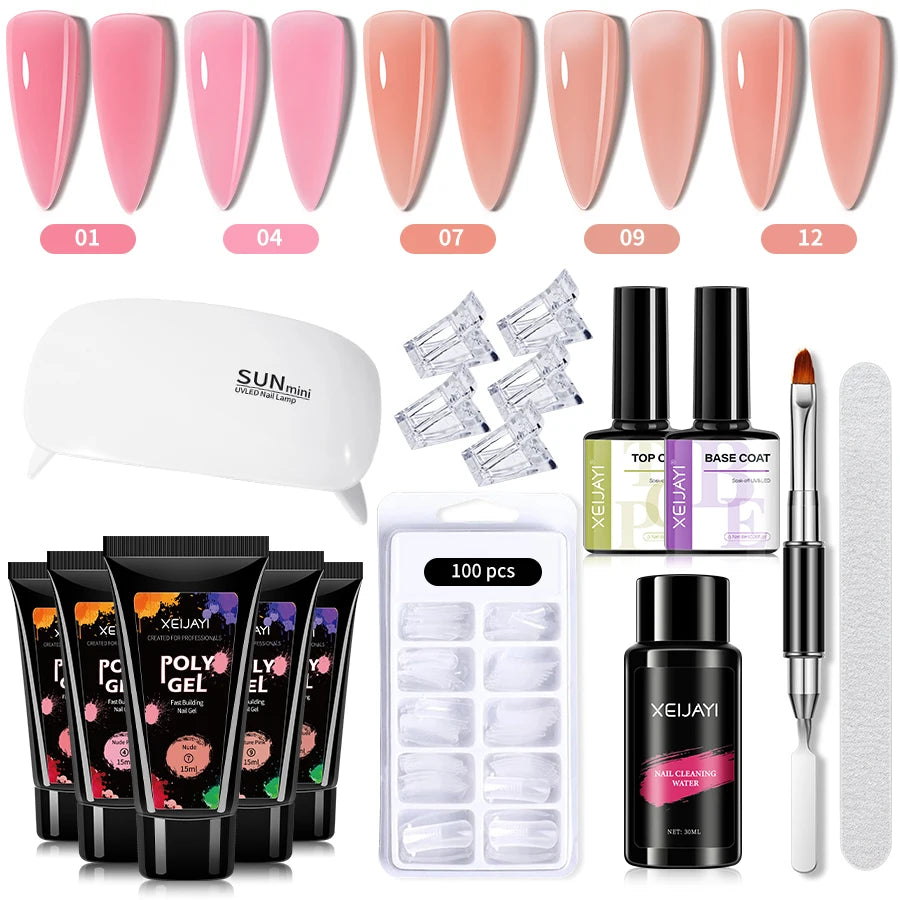 17-Piece Nail Gel Kit