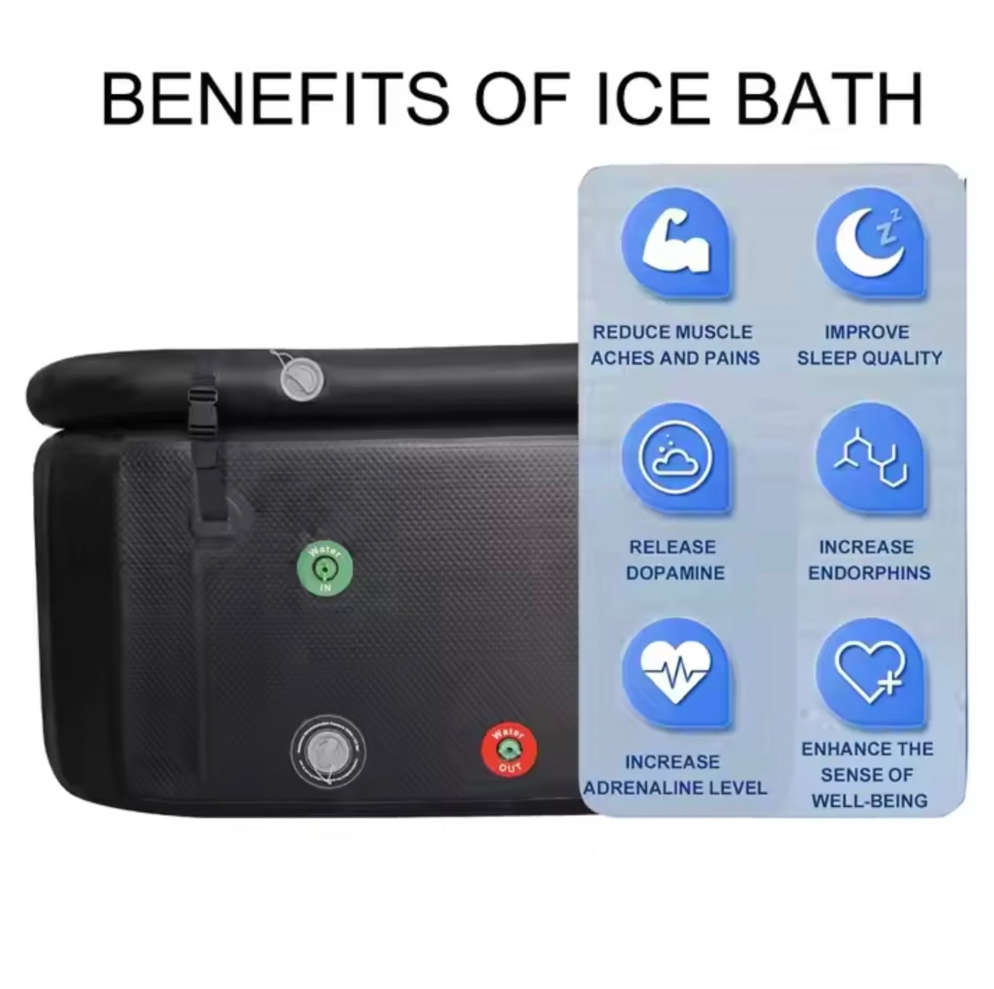 Portable Ice Bath Tub with Chiller